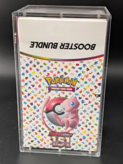 Pokemon 151 SV3.5 Booster Bundle Display Factory Sealed Case W/Acrylic Case - Image 1