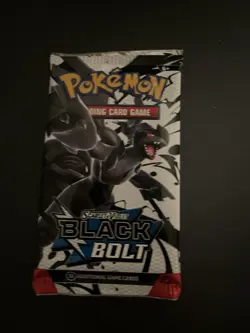 Heavy 22.71g Pokemon TCG SV 10.5 Black Bolt Booster Pack Sealed! - Image 2