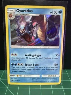 Gyarados SM - Burning Shadows #33 (2017) Holo NM Pokemon - Image 1