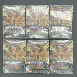 Lot of (6) Pokemon TCG Sun & Moon Forbidden Light Build & Battle Box Sealed - Image 1