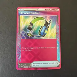 Pokemon Miracle Headset 183/191 ACE SPEC Rare Trainer Holo Sv08: Surging Sparks - Image 1