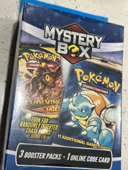 2024 MJ Holdings POKEMON MYSTERY Sealed HANGER Box-3 Booster Packs +Online Code - Image 2