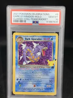 PSA 10 Dark Gyarados 8/82 25th Anniversary Celebrations Pokemon - Image 1