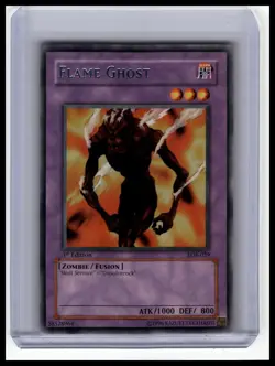 1st Edition The Legend of Blue Eyes White Dragon #LOB-029 Flame Ghost - Image 1