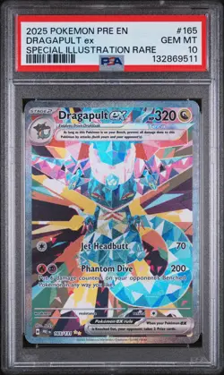 2025 POKEMON PRE EN-PRISMATIC EVOLUTIONS #165 DRAGAPULT EX PSA 10 - Image 1