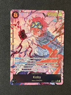 Koby (Alt Art) OP11-119 SEC Fist of Divine Speed ONE PIECE Card Game 🔥 - Image 1