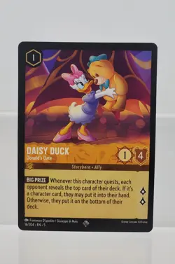 Disney Lorcana Daisy Duck - Donald's Date 16/204 Shimmering Skies Super Rare - Image 1