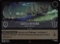 Castle Wyvern Above the Clouds Foil 204/204 Whispers in the Well Disney Lorcana - Image 1