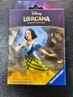 Ravensburger Disney Lorcana TCG 65 Card Sleeves Snow White New Sealed - Image 1
