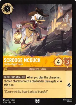 Scrooge McDuck On the Right Track 8/204 Whispers in the Well Disney Lorcana - Image 1
