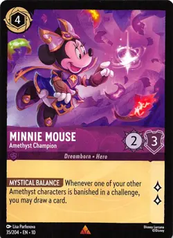 Minnie Mouse Amethyst Champion 35/204 Whispers in the Well Disney Lorcana - Image 1