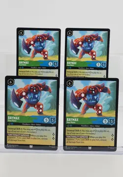 Disney Lorcana Baymax - Giant Robot 104/204 Archazia's Island 4 Cards UC - Image 1