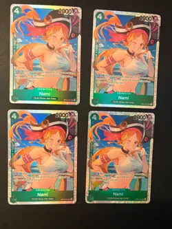 Nami OP14-031 SR PLAYSET (4) The Azure Seas Seven One Piece CCG ENGLISH - Image 1