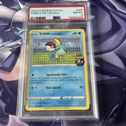 Pokemon Sobble On the Ball Promo Card Futsal Football 005/005 PSA Graded 8 - Image 1