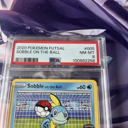 Pokemon Sobble On the Ball Promo Card Futsal Football 005/005 PSA Graded 8 - Image 2