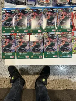 Lot Of 20 One Piece OP-12 Legacy of the Master Sleeved Booster Packs English TCG - Image 1