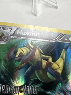 CREASED Haxorus 16/20 Dragon Vault Blister Exclusives AUTHENTIC Pokemon Card - Image 3