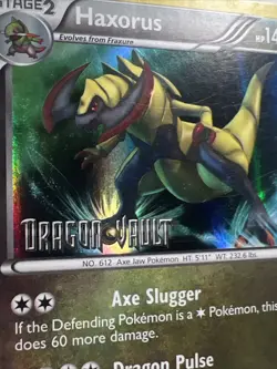 CREASED Haxorus 16/20 Dragon Vault Blister Exclusives AUTHENTIC Pokemon Card - Image 4