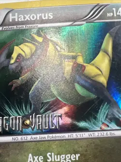 CREASED Haxorus 16/20 Dragon Vault Blister Exclusives AUTHENTIC Pokemon Card - Image 5