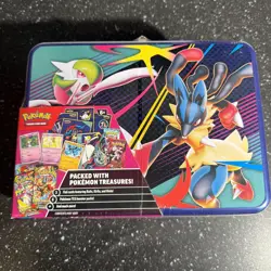 Pokemon 2025 Fall Mega Collector Chest Tin Box 6 Booster Packs & 3 Foil Cards - Image 1