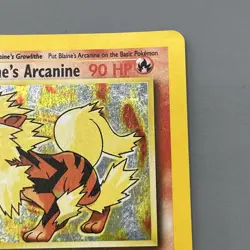 Pokemon TCG Gym Challenge Blaine's Arcanine Holo Rare Card 1/132 - Image 5