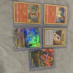 Pokemon Charizard, Charmander, MCharizard EX Card Lot Full Art Holo Foil Trainer - Image 1