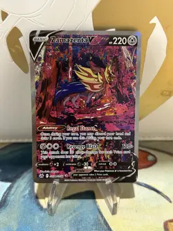Zamazenta V GG54/GG70 Pokemon Crown Zenith Galarian Gallery Ultra Card NM - Image 1