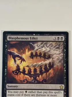 MTG Foundations #57 BLASPHEMOUS EDICT Regular Rare *NON PLAYED* - Image 2