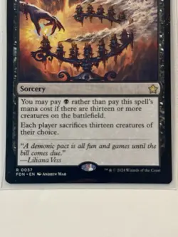 MTG Foundations #57 BLASPHEMOUS EDICT Regular Rare *NON PLAYED* - Image 3