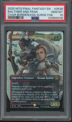 2025 Magic The Gathering Final Fantasy Balthier & Fran Gem Mint PSA 10 - Image 1