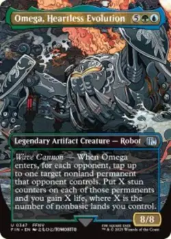 Omega, Heartless Evolution Final Fantasy (FIN) 347 MTG Foil NM - Image 1