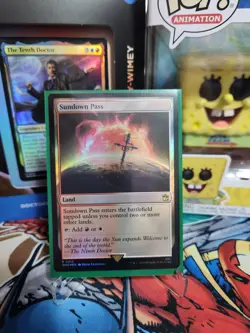 Sundown Pass Rare Foil WHO 310 Doctor Who MTG Near Mint - Image 1