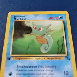 Pokemon Horsea 49/62 1st Edition Fossil Regular Moderately Playd *FREE SHIPPING* - Image 2