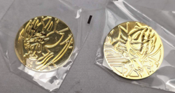 Pokemon TCG Metal Gold Coins OFFICIAL Zacian/Zamazenta Ultra Premium Collection - Image 1