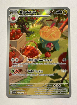 Pokemon Surging Sparks - APPLETUN - ILLUSTRATION RARE - 211/191 - NM - Image 1