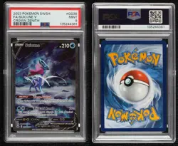 Full Art - Suicune V Pokemon Sword & Shield Crown Zenith Galarian Gallery PSA 9 - Image 3
