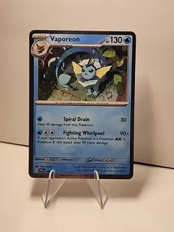 Vaporeon SVP 168 Cosmos Holo Black Star Promo Prismatic Evolutions Pokemon TCG - Image 1