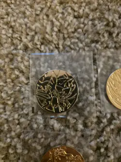 5 Pokemon Ultra Premium Collection Coins - Charizard, Zacian, Zamazenta - Image 2