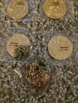 5 Pokemon Ultra Premium Collection Coins - Charizard, Zacian, Zamazenta - Image 4