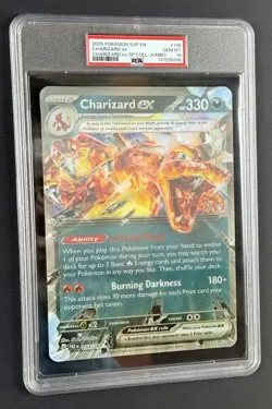 PSA 10 JUMBO Charizard ex Lenticular 2025 Pokemon Special Collection SVP EN #196 - Image 1