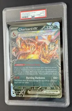 PSA 10 JUMBO Charizard ex Lenticular 2025 Pokemon Special Collection SVP EN #196 - Image 2
