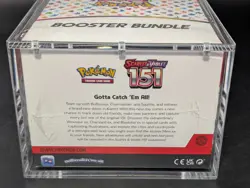 Pokemon 151 SV3.5 Booster Bundle Display Factory Sealed Case W/Acrylic Case - Image 3