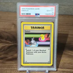 1999 POKEMON GAME #95 SWITCH PSA 10 GEM MINT BASE SET UNLIMITED - Image 1