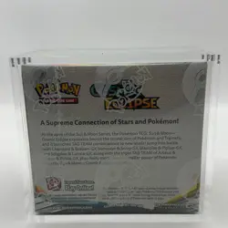 Pokemon TCG Sun & Moon Cosmic Eclipse Booster Box Sealed w/ Acrylic Case - Image 4