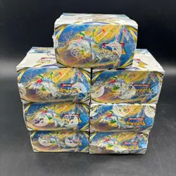 Lot of (7) Pokemon TCG Brilliant Stars Booster Boxes Sealed w/ Plastic Case - Image 3