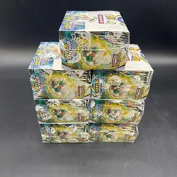Lot of (7) Pokemon TCG Brilliant Stars Booster Boxes Sealed w/ Plastic Case - Image 4