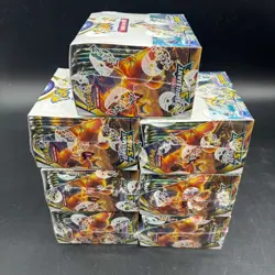 Lot of (7) Pokemon TCG Brilliant Stars Booster Boxes Sealed w/ Plastic Case - Image 5