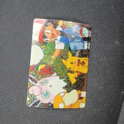 Pikachu Psyduck Holo Pokemon Vintage Pocket Monsters Vending Prism Sticker 437 - Image 1
