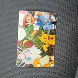 Pikachu Psyduck Holo Pokemon Vintage Pocket Monsters Vending Prism Sticker 437 - Image 2