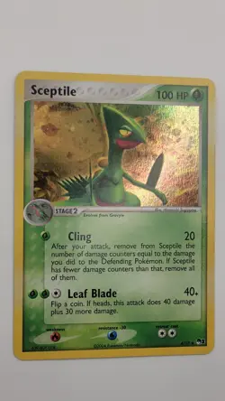 Pokemon TCG Sceptile Holo Rare 4/17 Pop Series 1 - Image 1